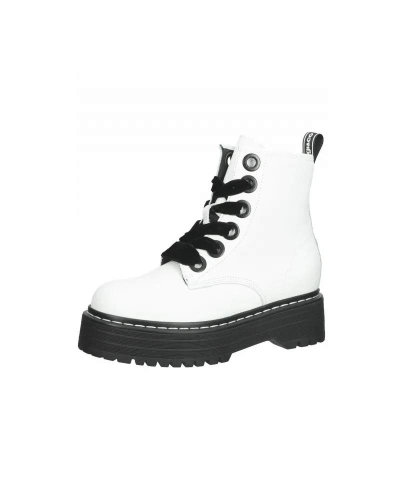 IGI&CO 8189311 stivaletti biker anfibi pelle donna bianco