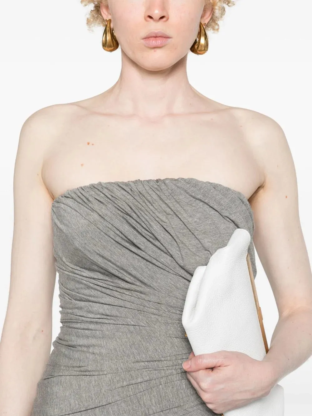 Il vestito corto Attico con increspature