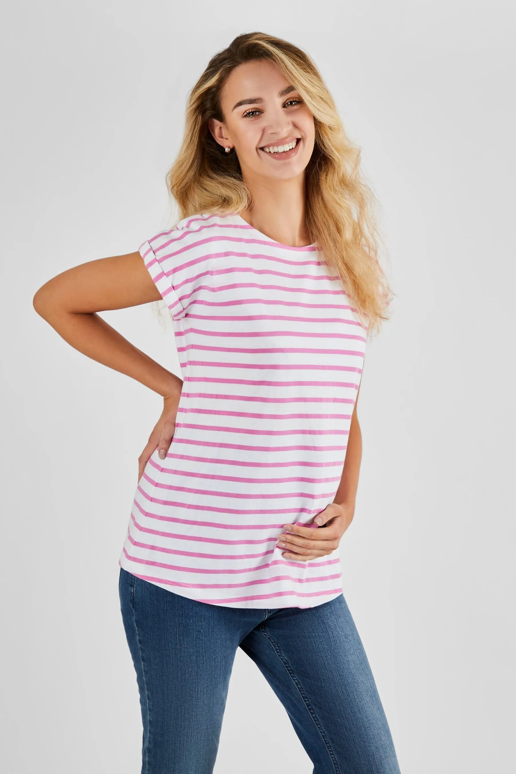 JoJo Maman - Bébé Boyfriend T-shirt premaman in cotone    