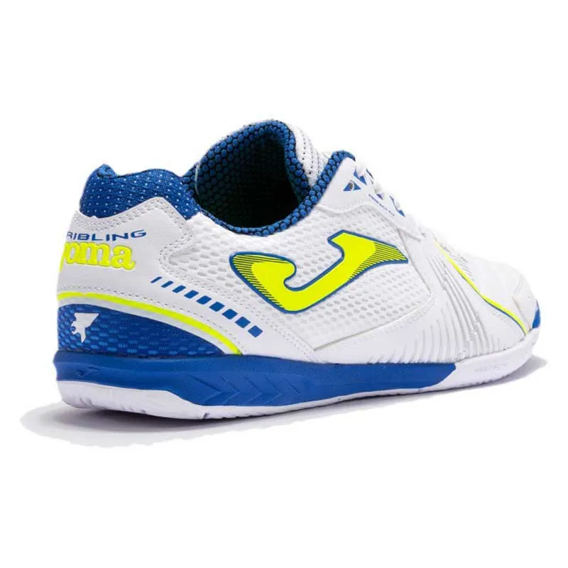 Joma indoor soccer shoe Dribling 2302 white blue