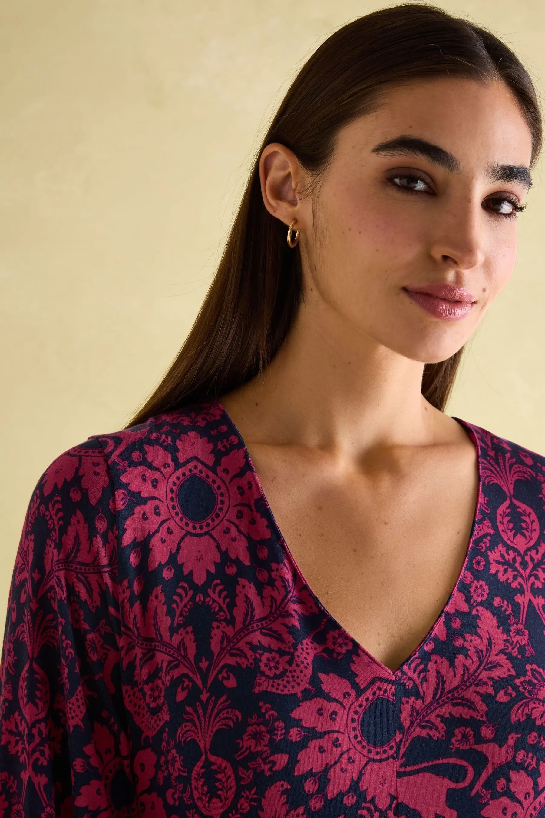 Joules Nia Long Sleeve Midaxi Vestito    