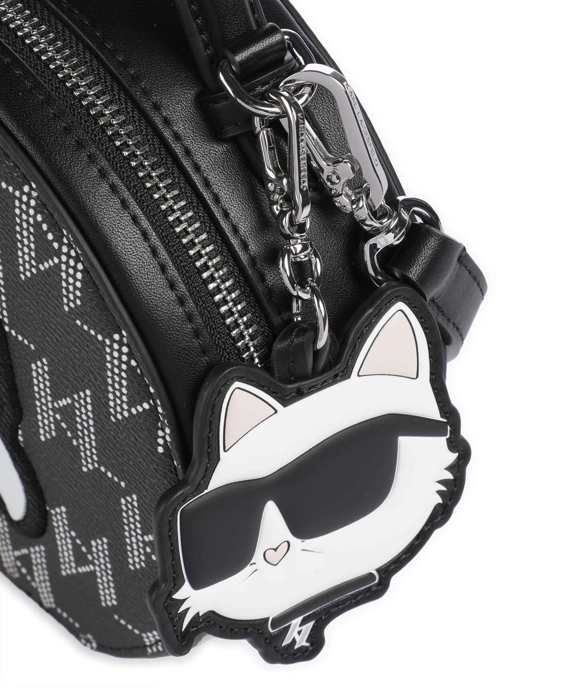  Karl Lagerfeld K/Ikonik 2.0 Borsa a tracolla pelle sintetica nero  