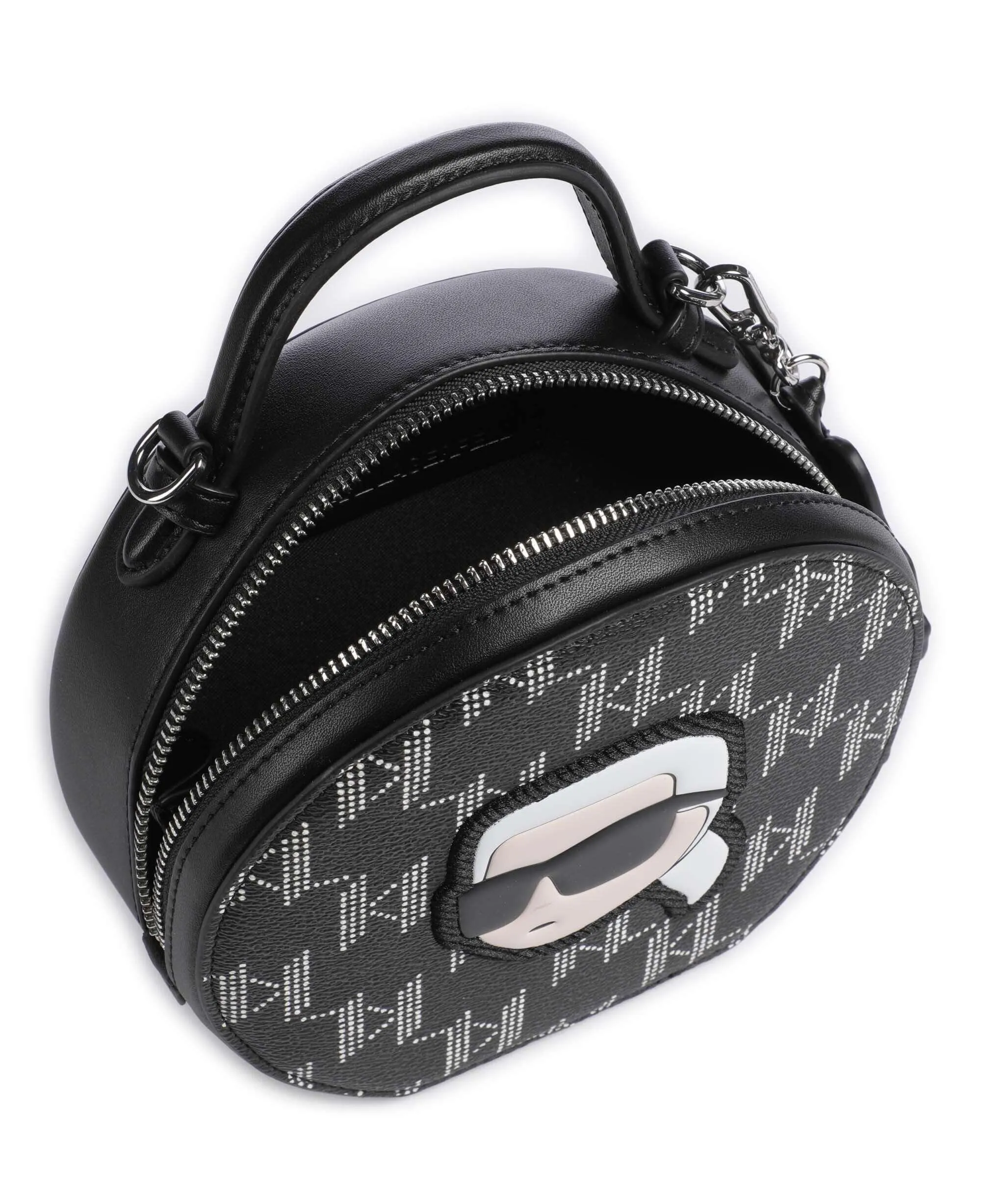  Karl Lagerfeld K/Ikonik 2.0 Borsa a tracolla pelle sintetica nero  
