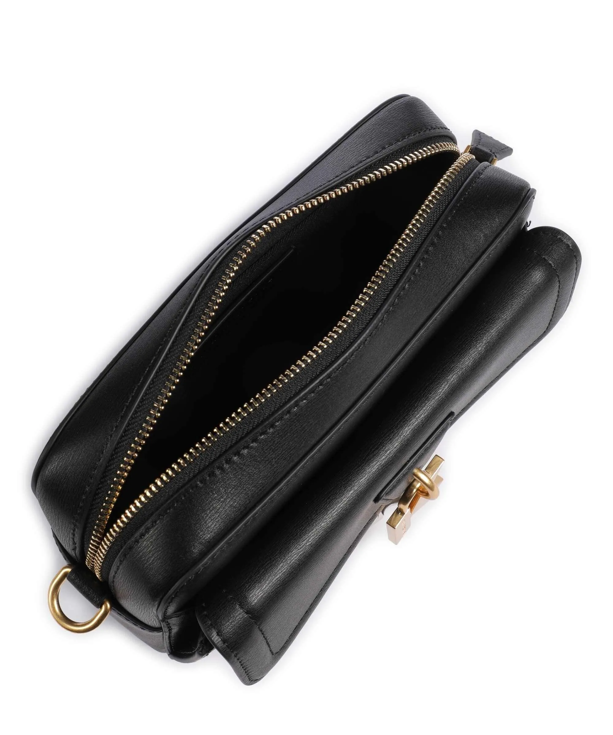  Karl Lagerfeld K/Lock Borsa a tracolla pelle di vacchetta finemente grana nero  