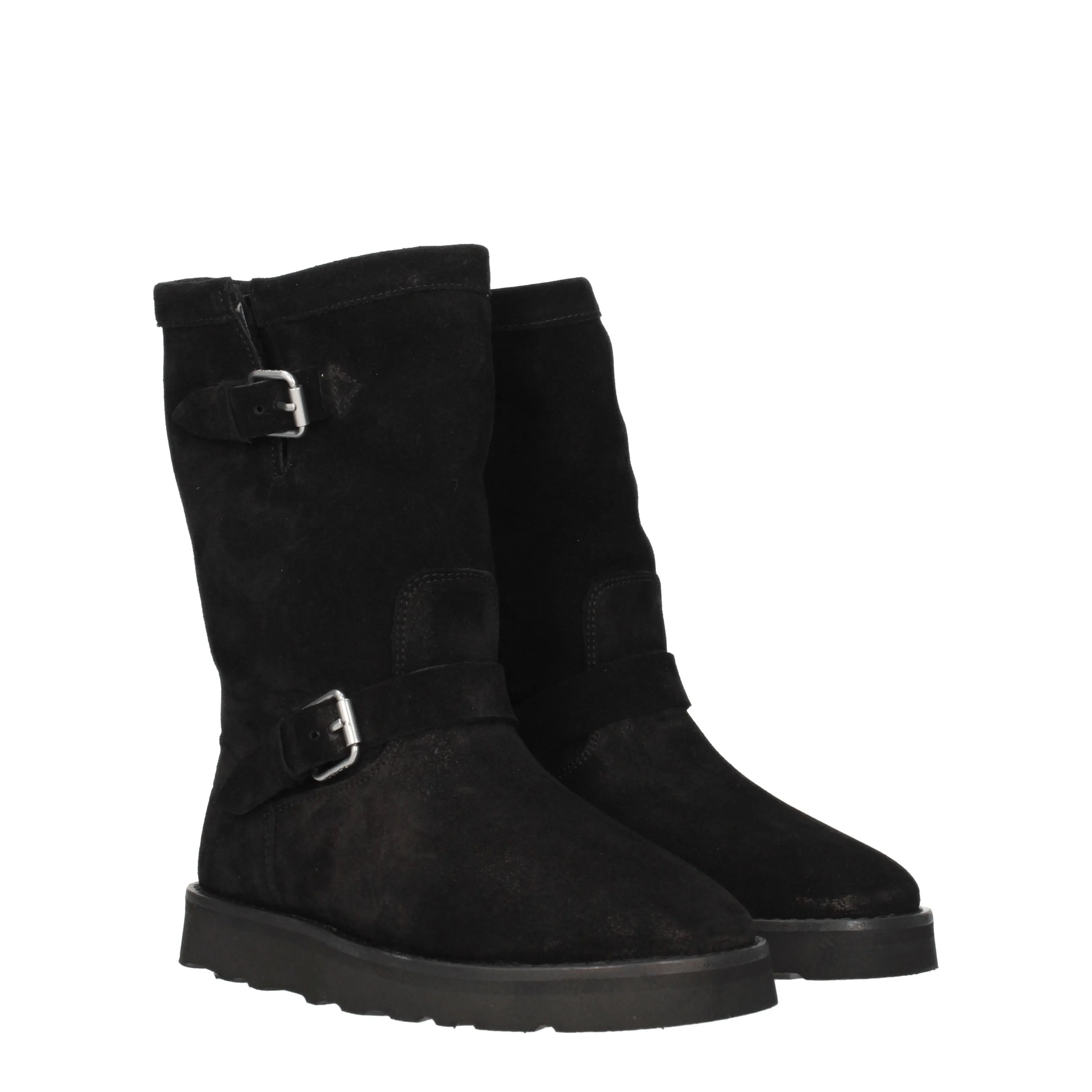 Kenzo Stivaletti Vibram Donna Camoscio Nero