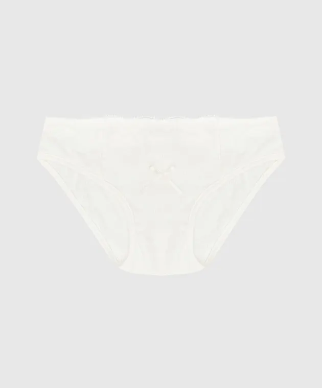 LA PERLA Mutandine bianche per bambini con pizzo 44727814