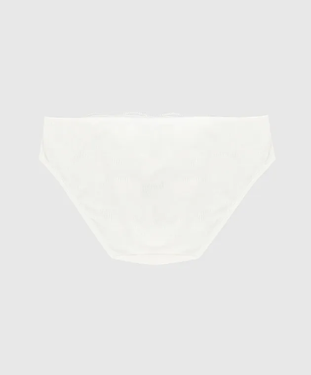 LA PERLA Mutandine bianche per bambini con pizzo 44727814