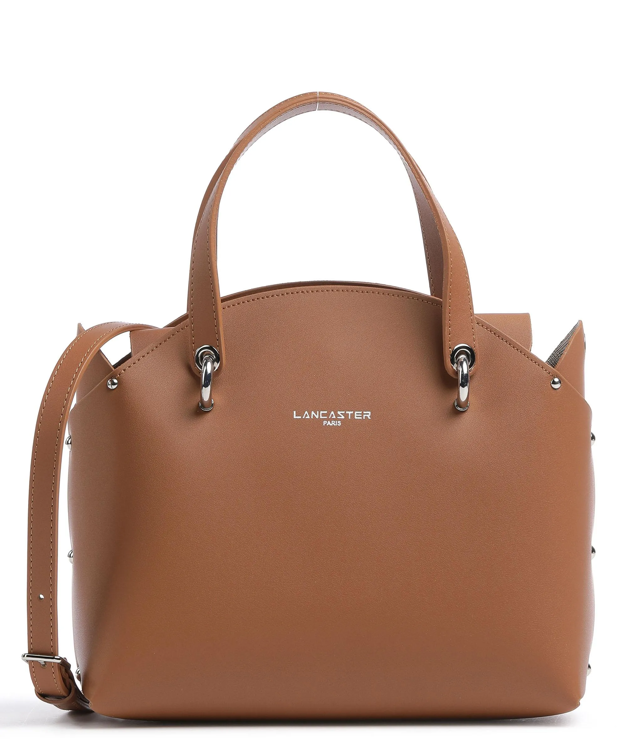  Lancaster Pur & Element City Flore Borsa a mano pelle di vacchetta finemente grana camel  