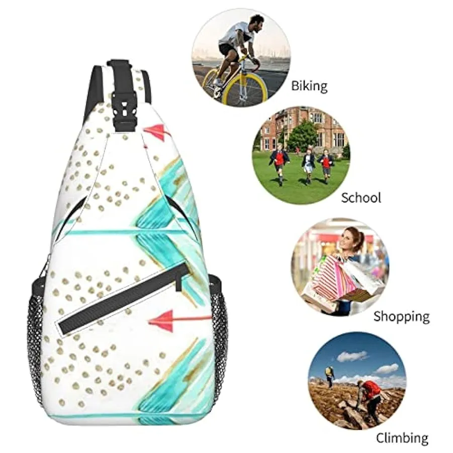 Lsjuee Borsa a tracolla diagonale casual unisex in fiore di mandorla, borsa a tracolla multiuso a tracolla da viaggio, zaino da 