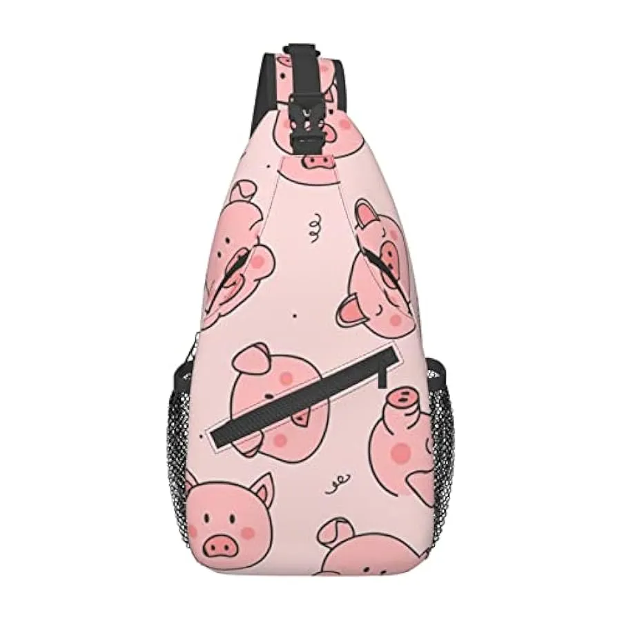 Lsjuee Borsa a tracolla diagonale casual unisex in fiore di mandorla, borsa a tracolla multiuso a tracolla da viaggio, zaino da 