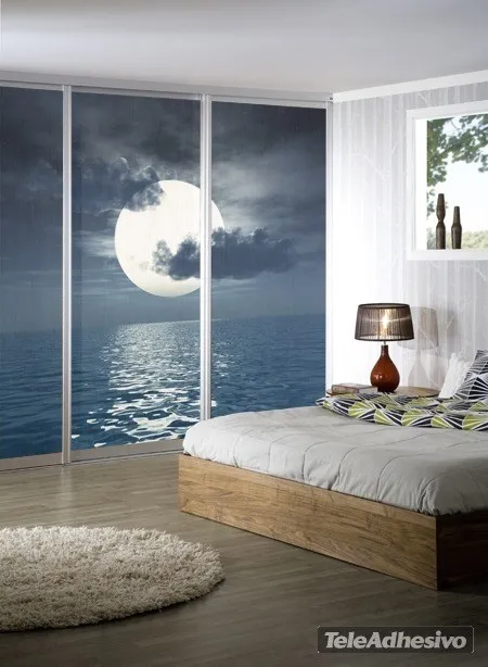 Luna sopra il mare - FOTOMURALI