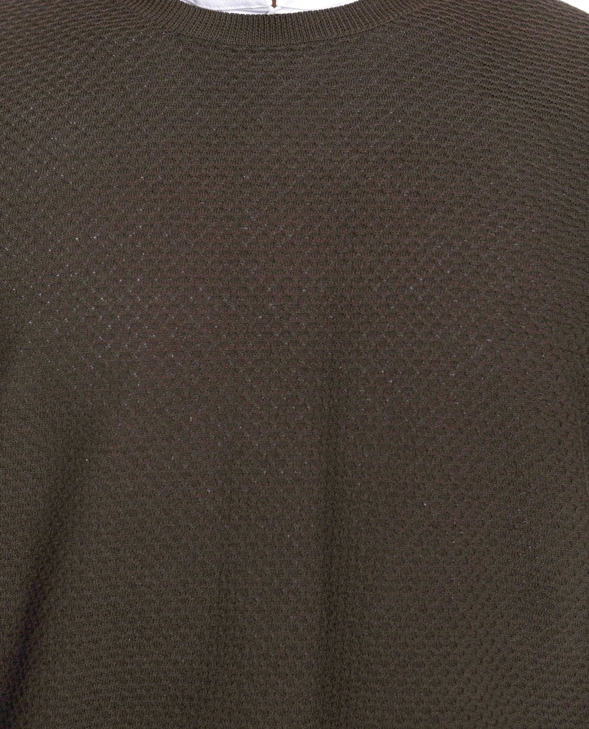 Maglia girocollo in cotone con disegno goccia testa di moro | Viadeste