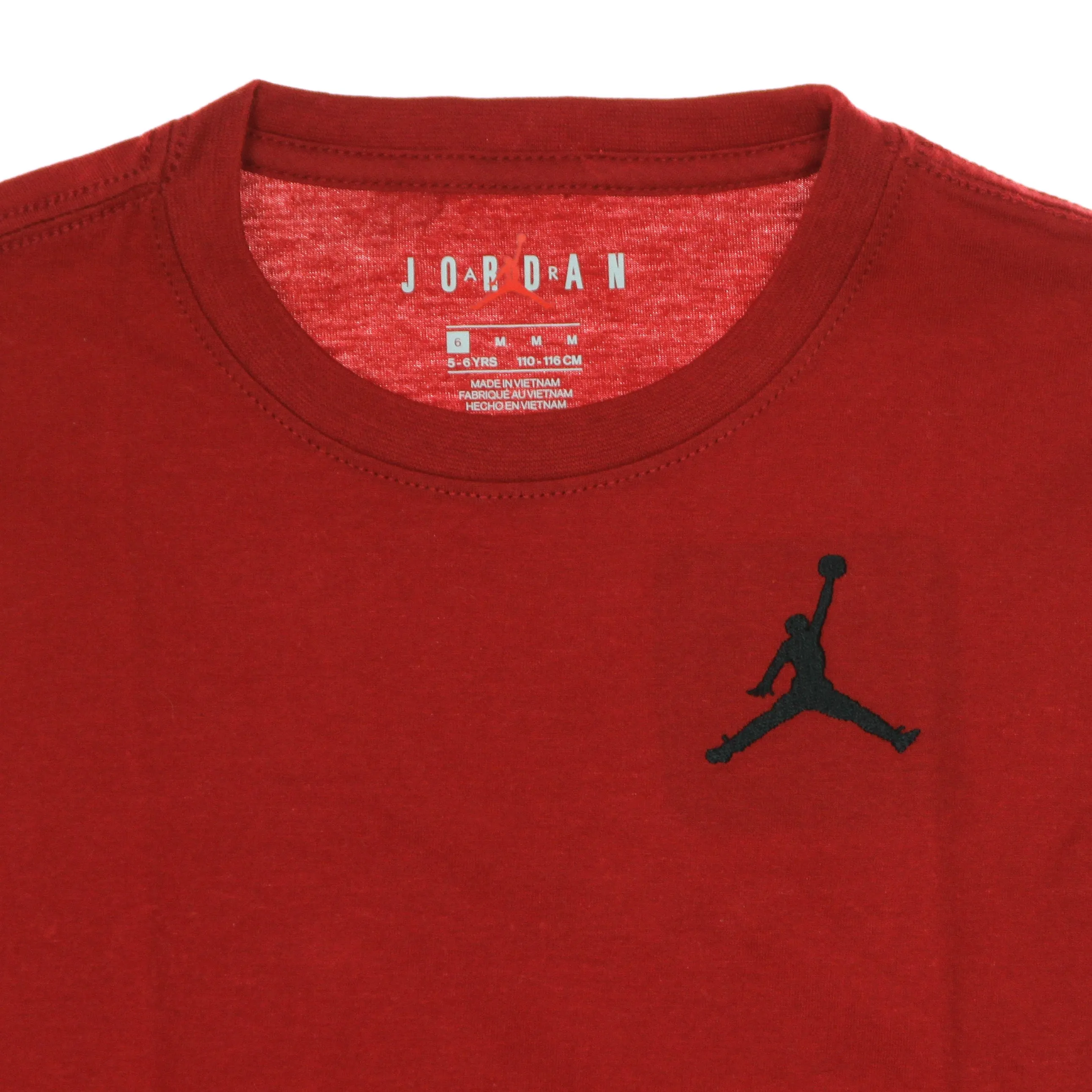 Maglietta Bambino Jumpman Air Emb Tee Gym Red