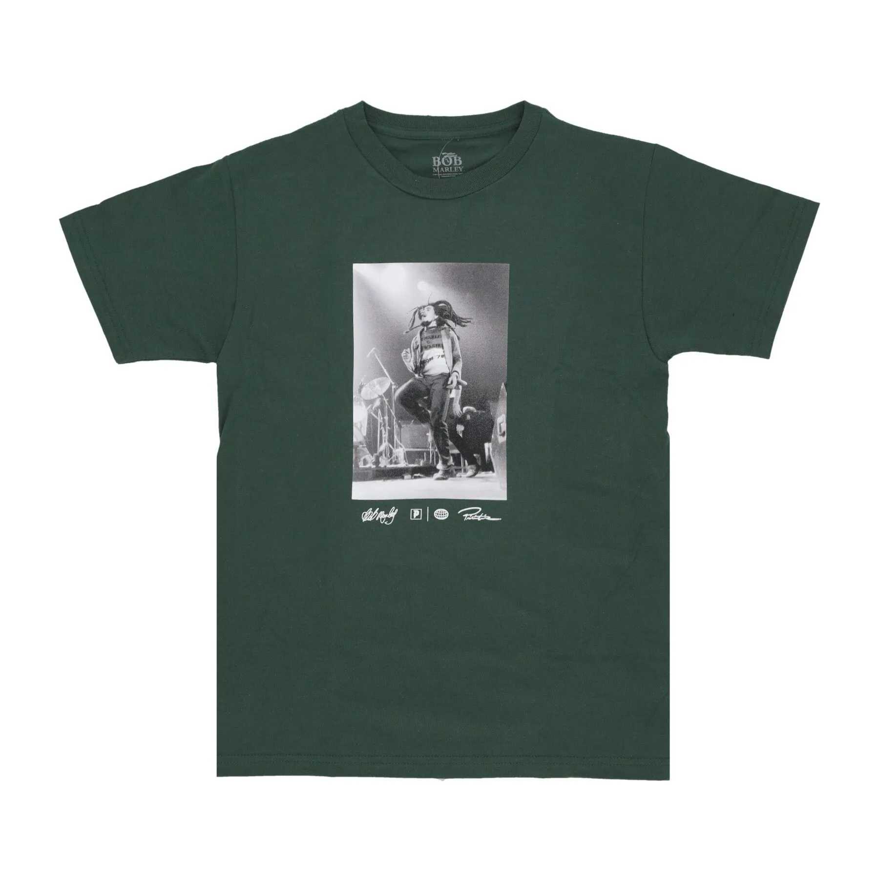 Maglietta Uomo Heartache Tee X Bob Marley Forest Green