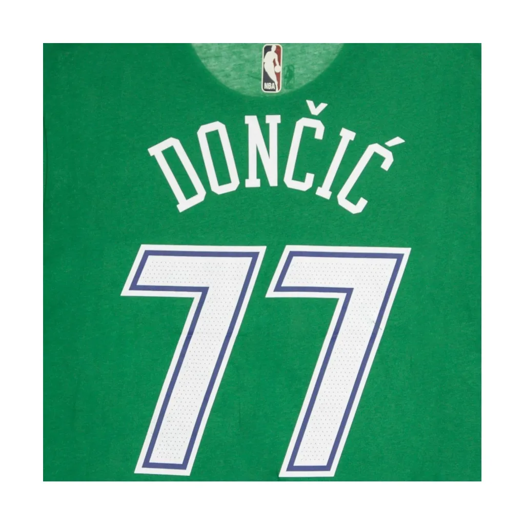 maglietta uomo nba tee harwood classic no 77 luka doncic dal mav CLOVER