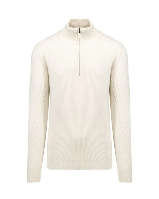 Maglione a collo alto LORENZONI ZIP MOCK NECK