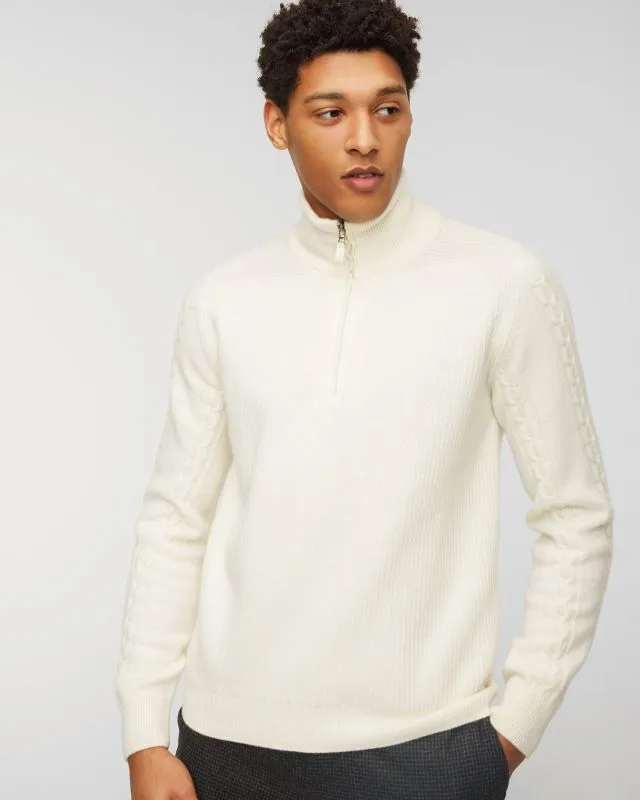 Maglione a collo alto LORENZONI ZIP MOCK NECK