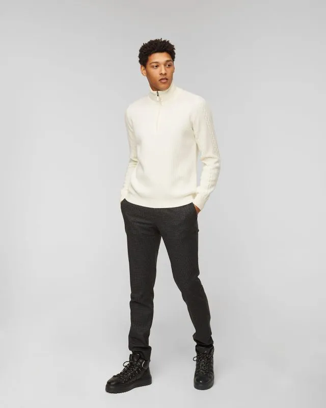 Maglione a collo alto LORENZONI ZIP MOCK NECK