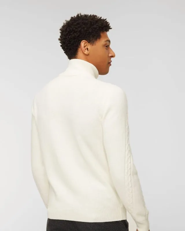Maglione a collo alto LORENZONI ZIP MOCK NECK