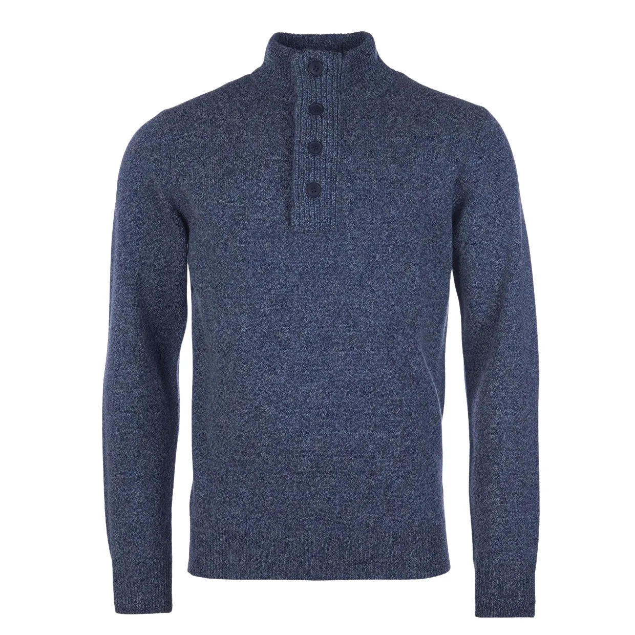 Maglione Barbour Essential Patch Half Zip Blu Inchiostro