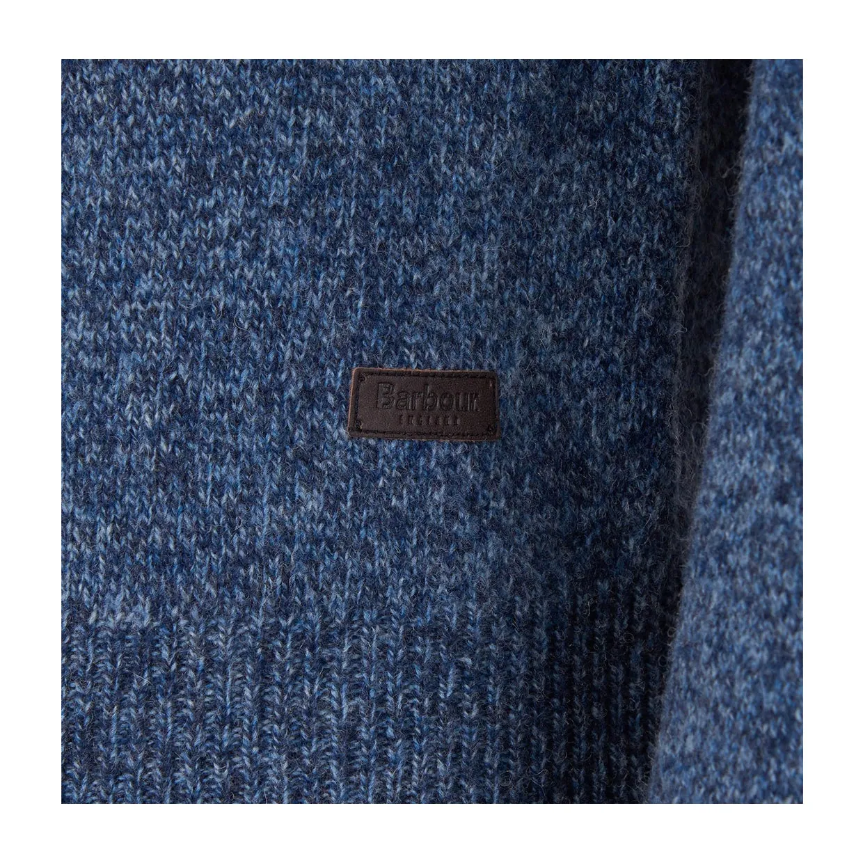 Maglione Barbour Essential Patch Half Zip Blu Inchiostro