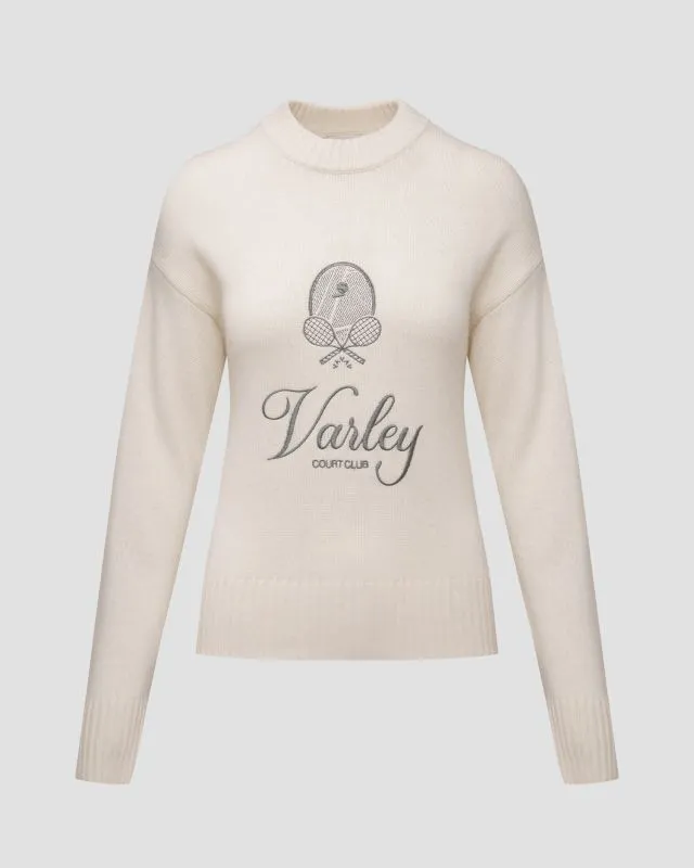 Maglione bianco da donna Varley Edie Namesake Knit