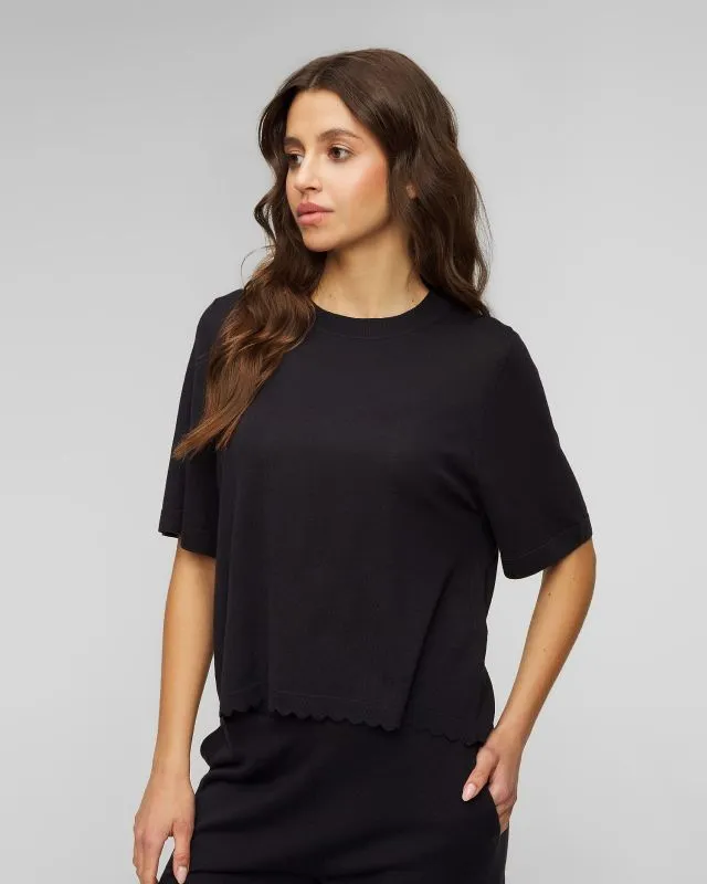 Maglione blu scuro di lana da donna Allude