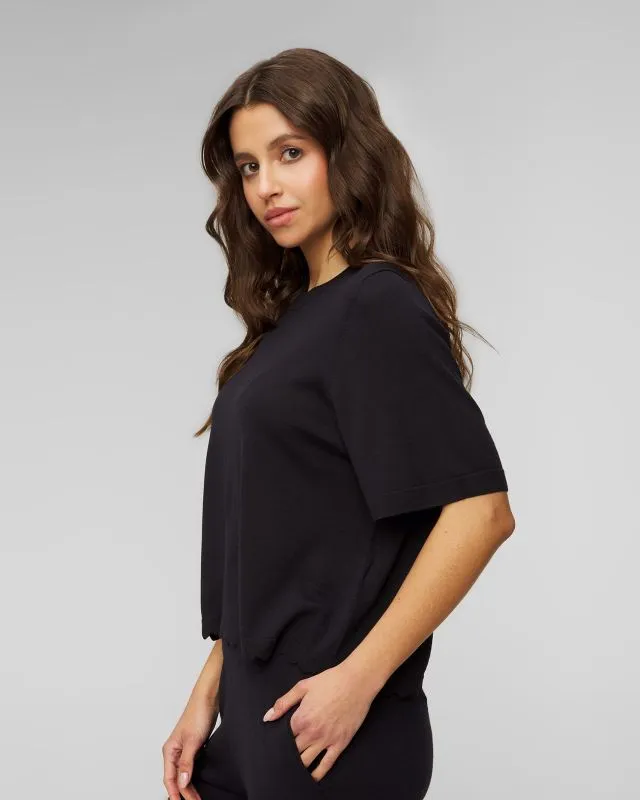 Maglione blu scuro di lana da donna Allude