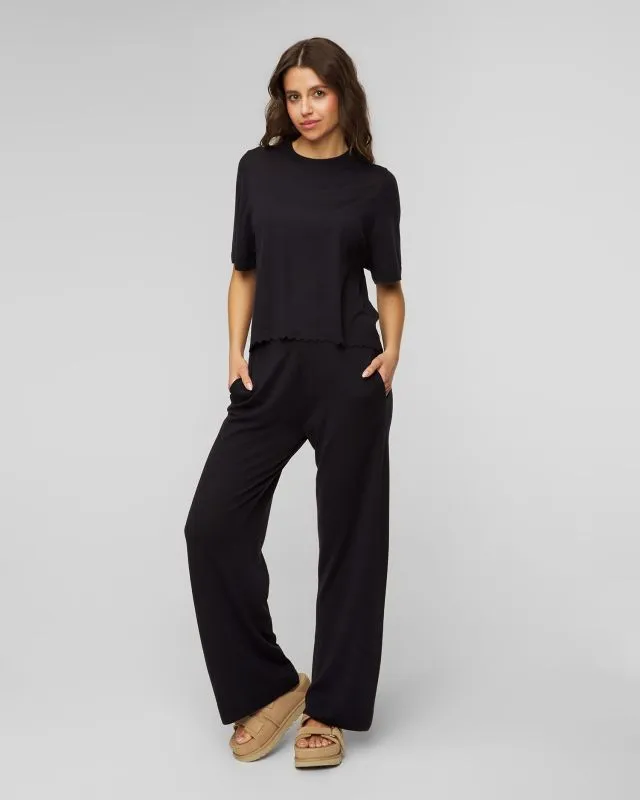 Maglione blu scuro di lana da donna Allude