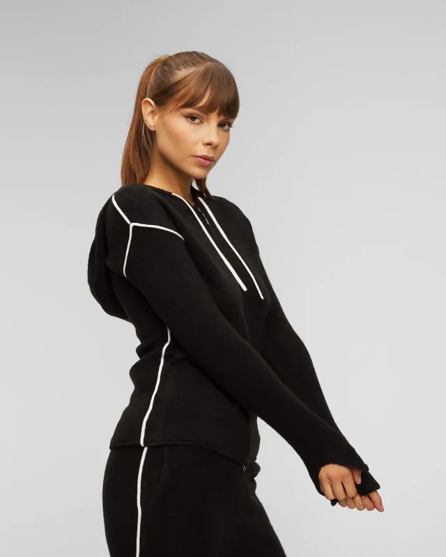 Maglione con chiusura da donna con lana Deha
