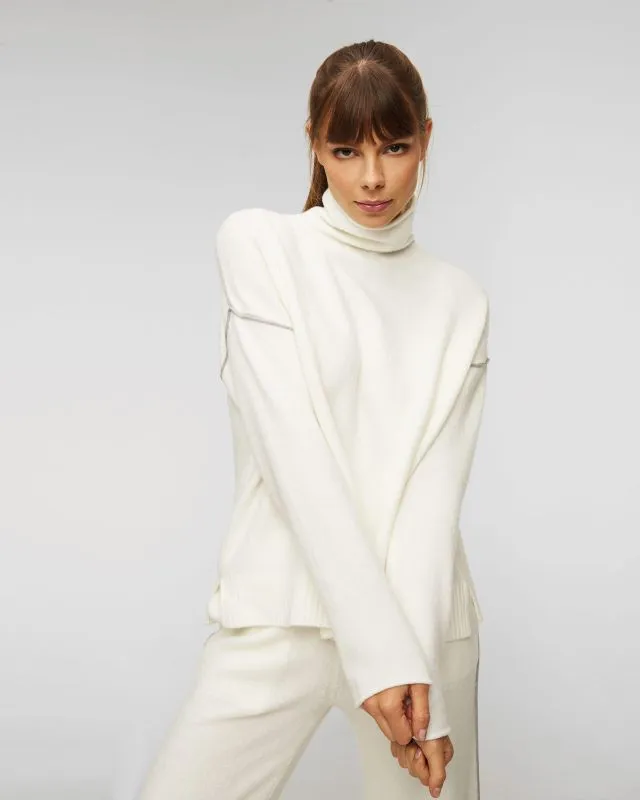 Maglione con mezzo collo alto da donna Deha