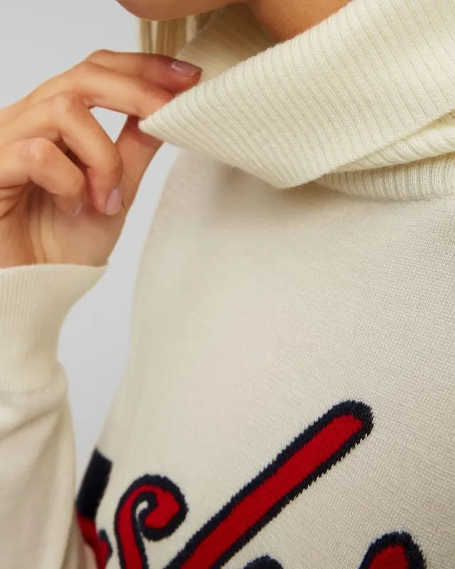 Maglione in lana merino donna Perfect Moment Neve