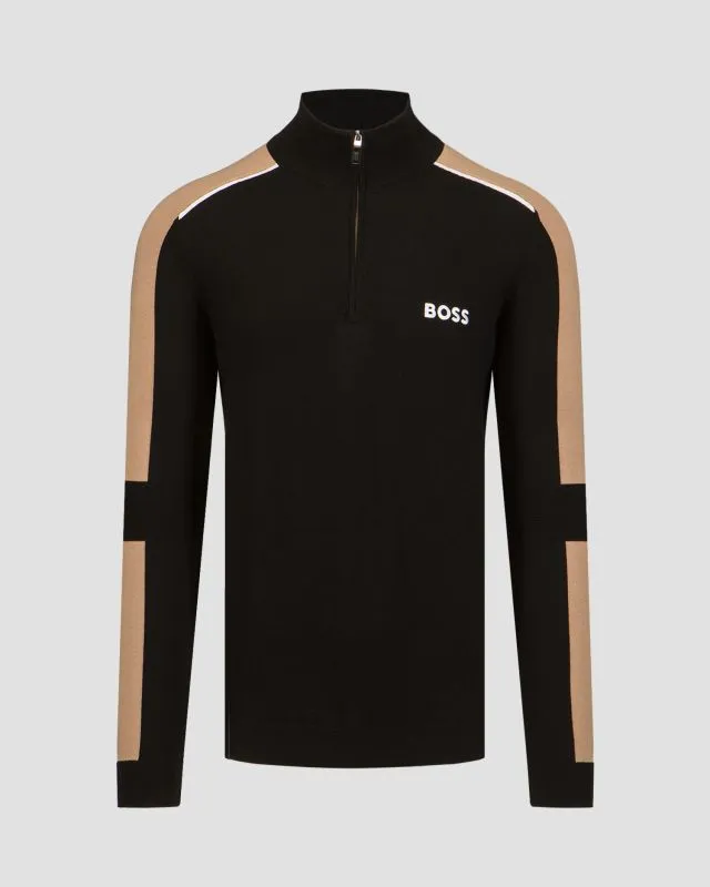Maglione nero da uomo Hugo Boss Zelchior-X