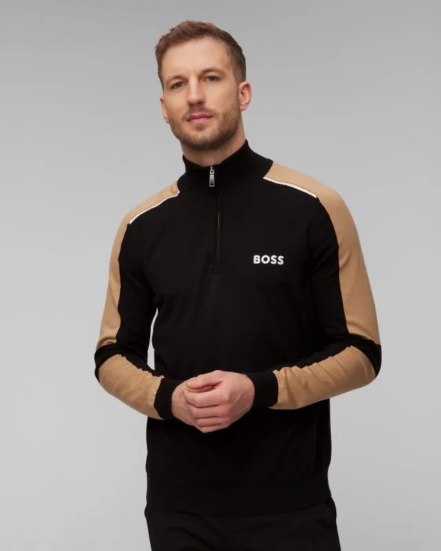 Maglione nero da uomo Hugo Boss Zelchior-X