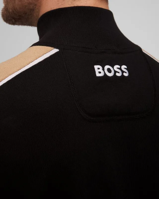 Maglione nero da uomo Hugo Boss Zelchior-X