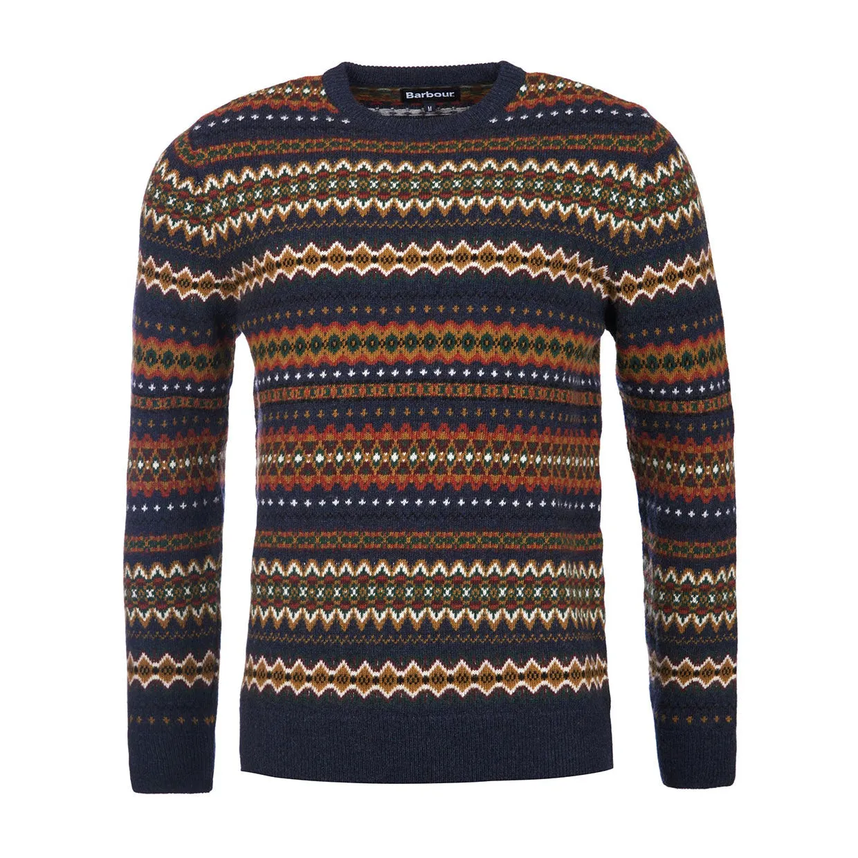 Maglione Uomo Barbour Case Fair Isle Blu Multicolor