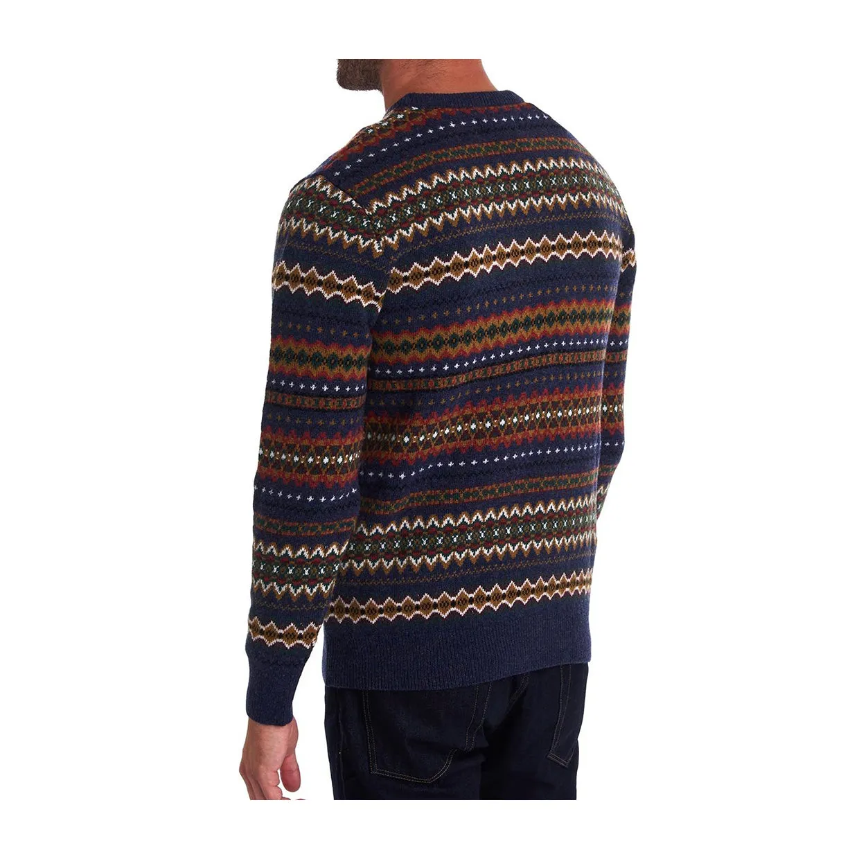 Maglione Uomo Barbour Case Fair Isle Blu Multicolor