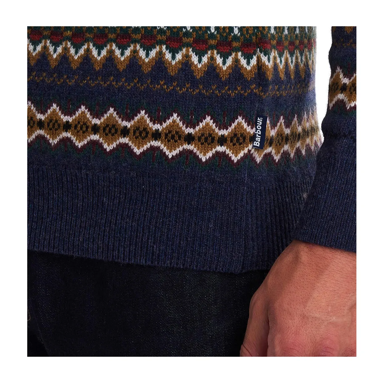 Maglione Uomo Barbour Case Fair Isle Blu Multicolor