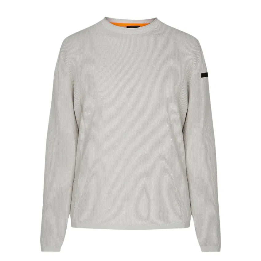 Maglione Uomo RRD Knit Rib Round Grigio Chiaro