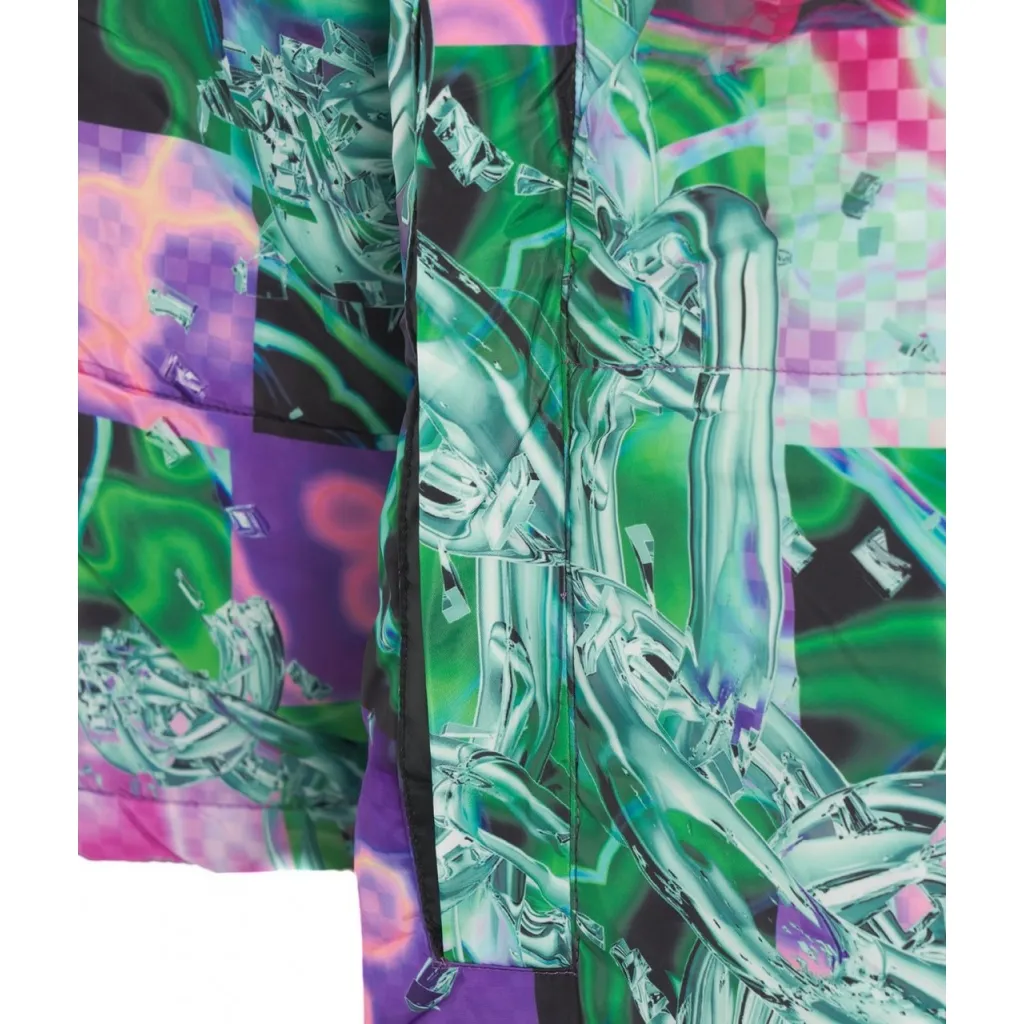 Maxi piumino con stampa Come alive multicolore