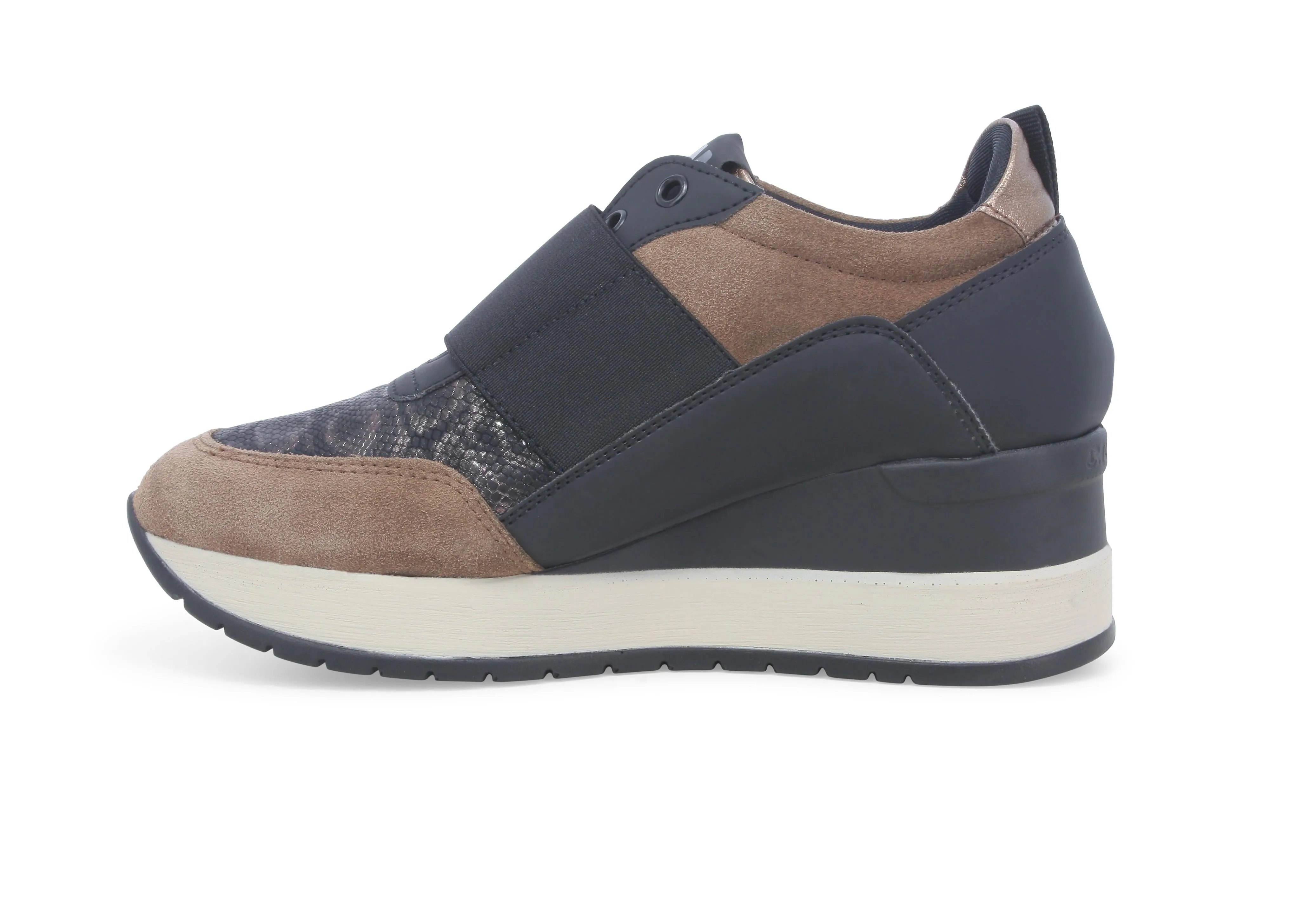 Melluso Scarpe Invernali Zeppa Slip-on Multimateriale