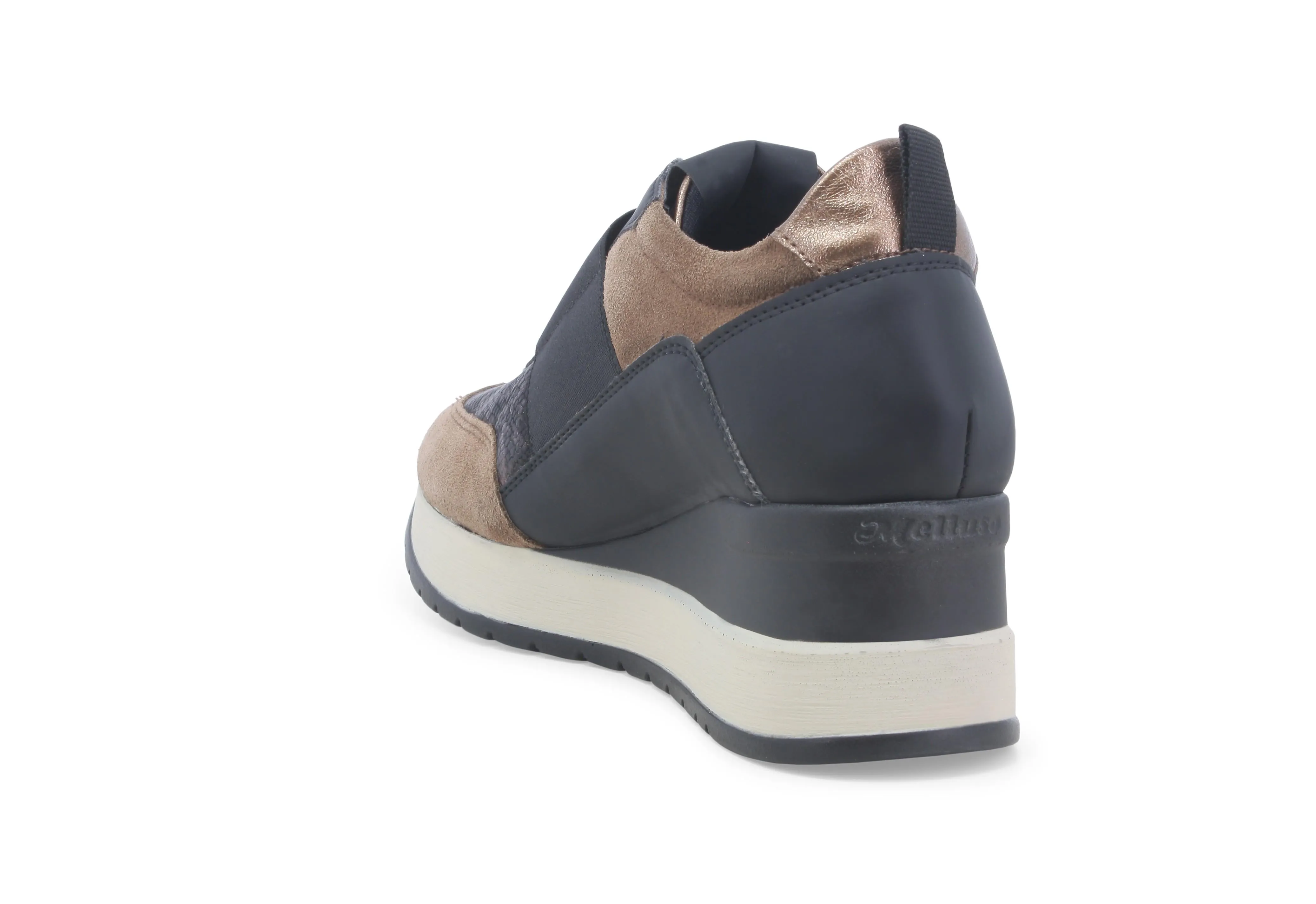 Melluso Scarpe Invernali Zeppa Slip-on Multimateriale