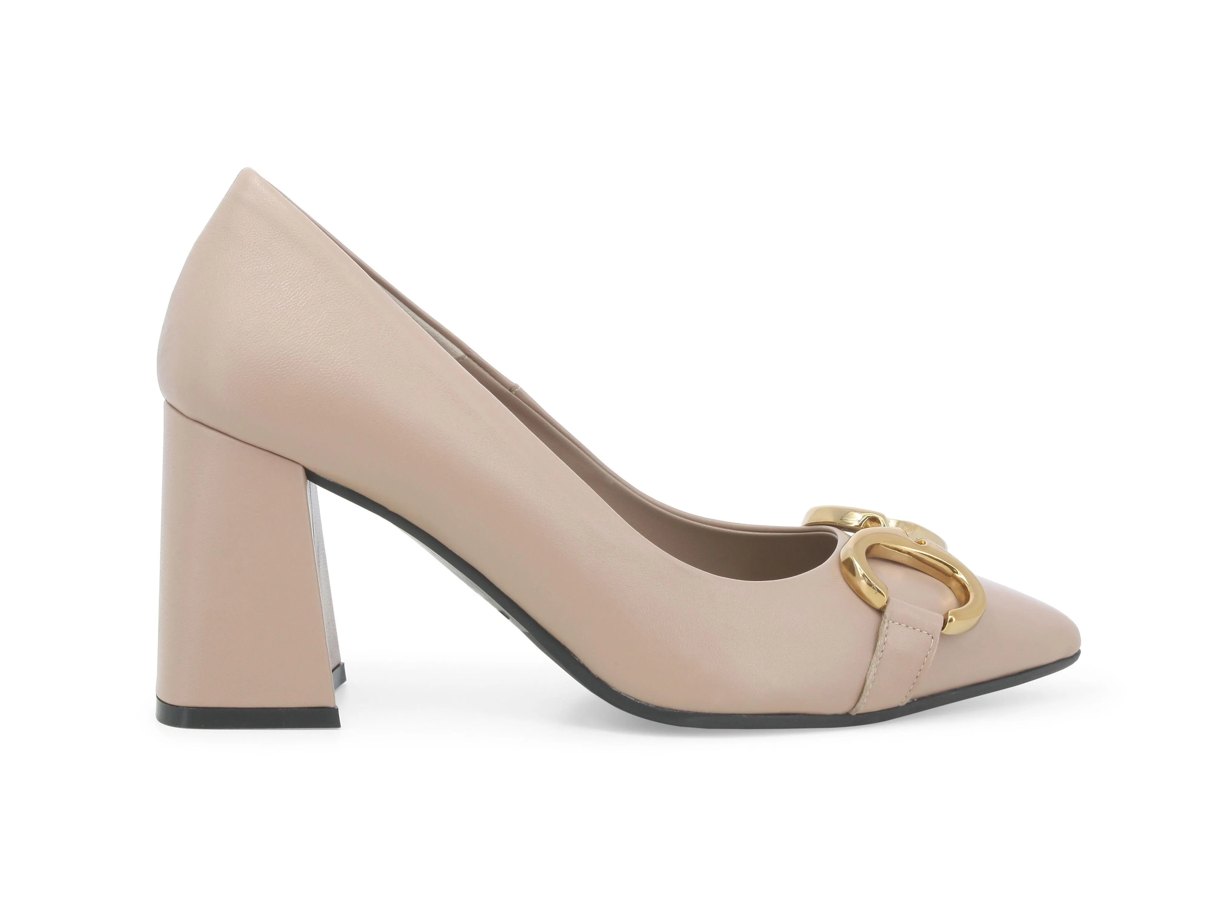 Melluso Scarpe Made in Italy con Accessorio Tacco Largo Pelle