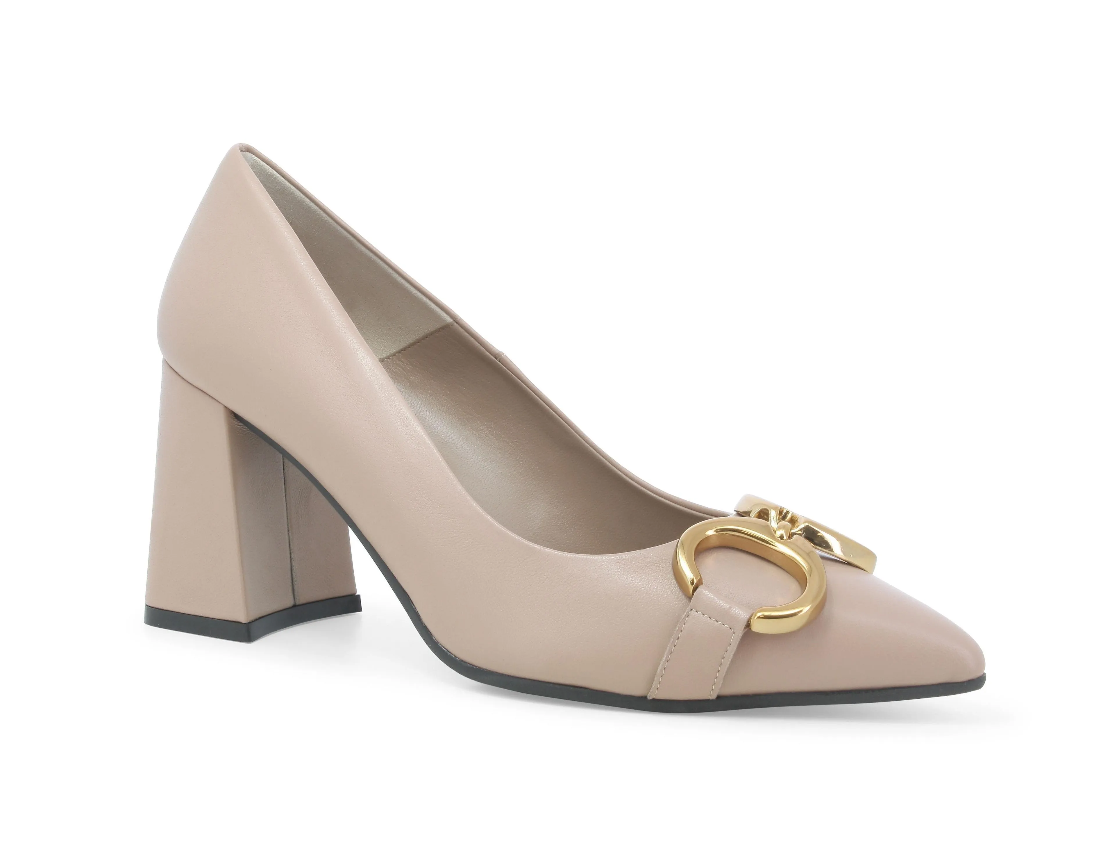 Melluso Scarpe Made in Italy con Accessorio Tacco Largo Pelle