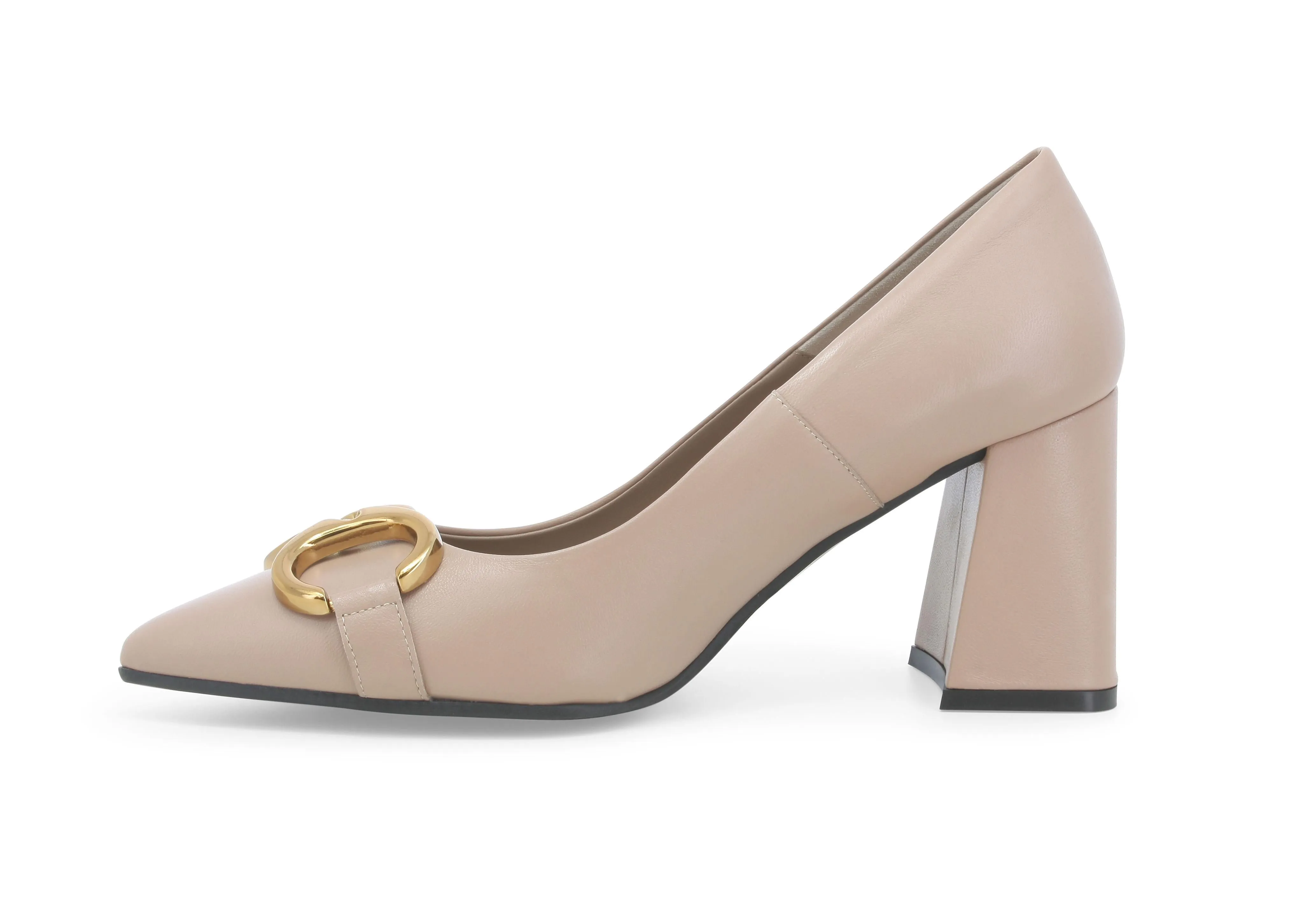 Melluso Scarpe Made in Italy con Accessorio Tacco Largo Pelle