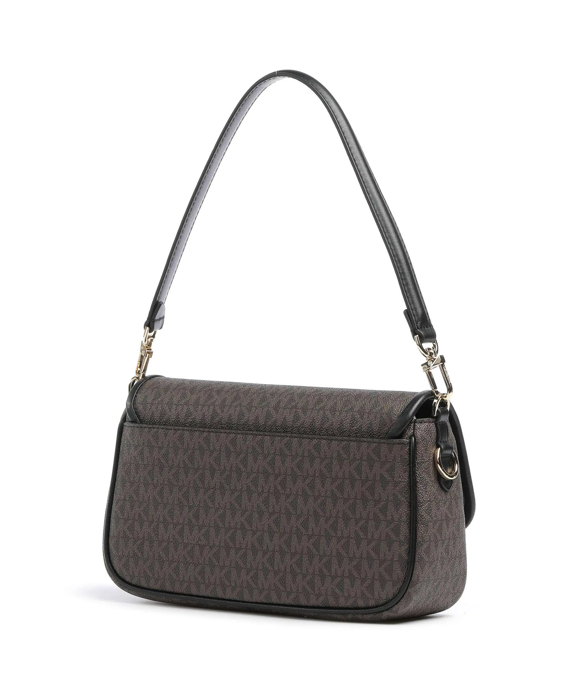  Michael Kors Parker Borsa a spalla tela marrone scuro  