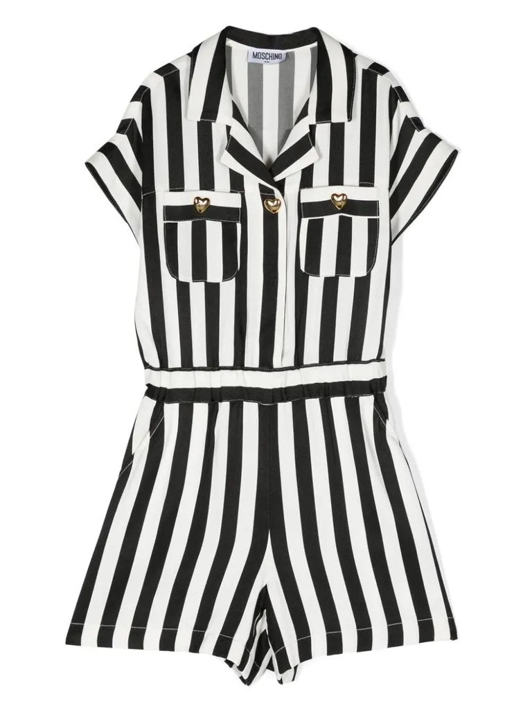 moschino Tuta motivo righe