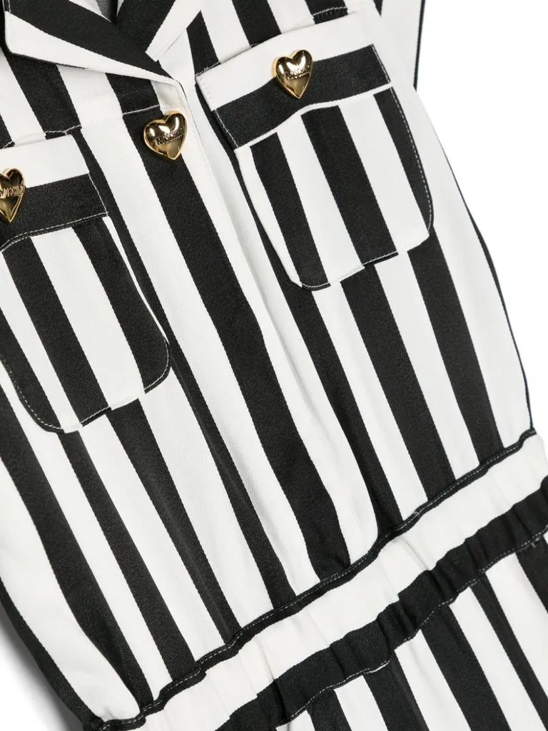 moschino Tuta motivo righe