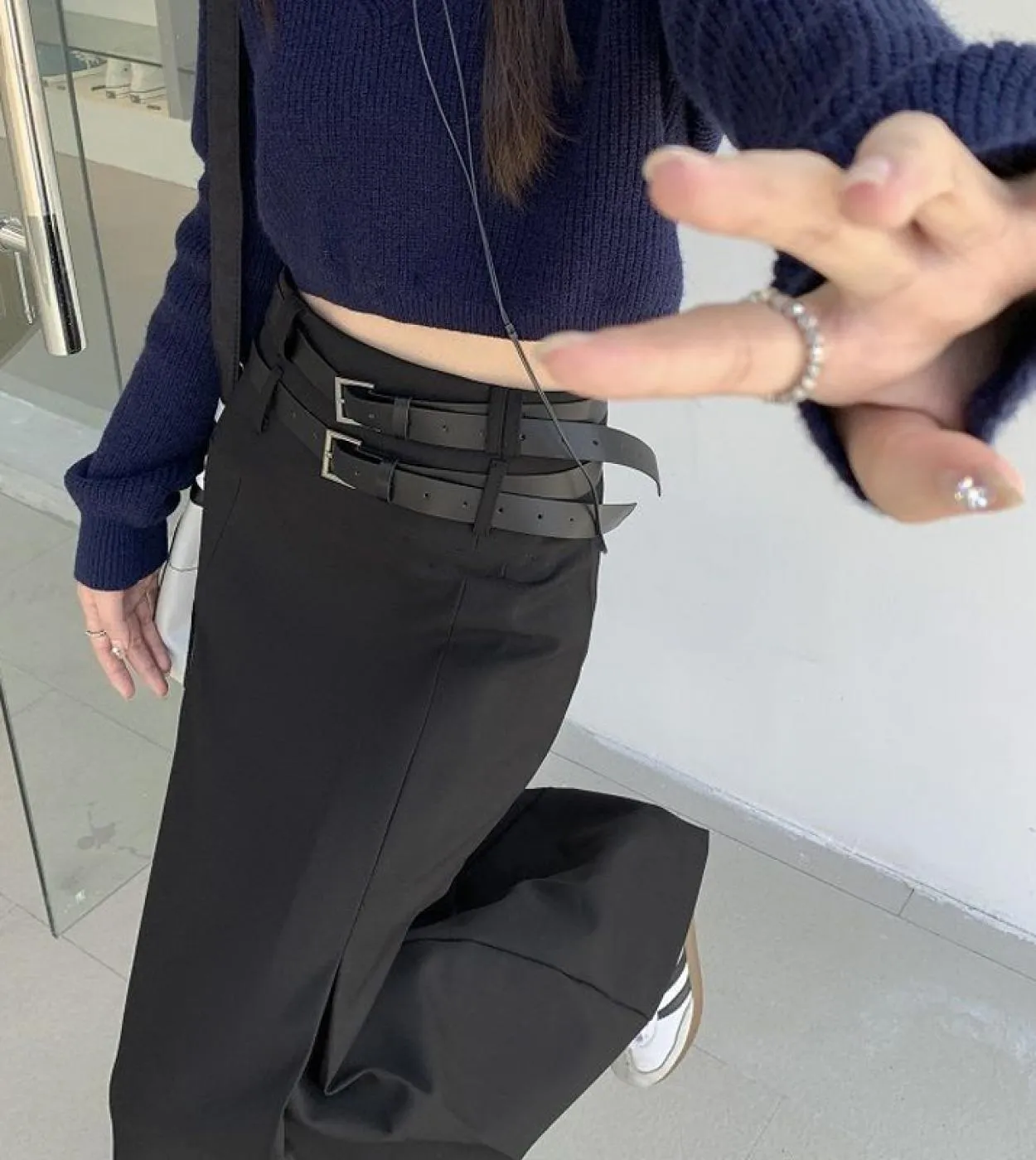 Moukyun Cintura Vintage Gonna Lunga Donna Primavera Anni 90 Estetica Streetwear  Gonne Elegante Vita Alta Sottile Gonne A Pi