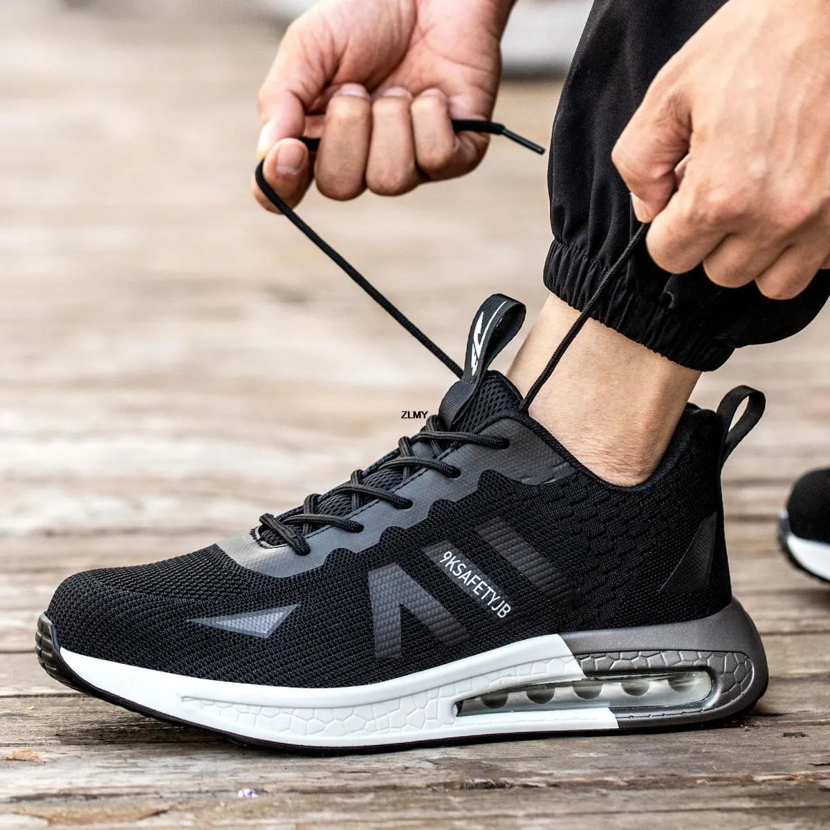 Nuovi Uomini Scarpe di Sicurezza Con Puntale in Acciaio Antismash Sport Scarpe da Ginnastica da Lavoro a Prova di Puntura Stival